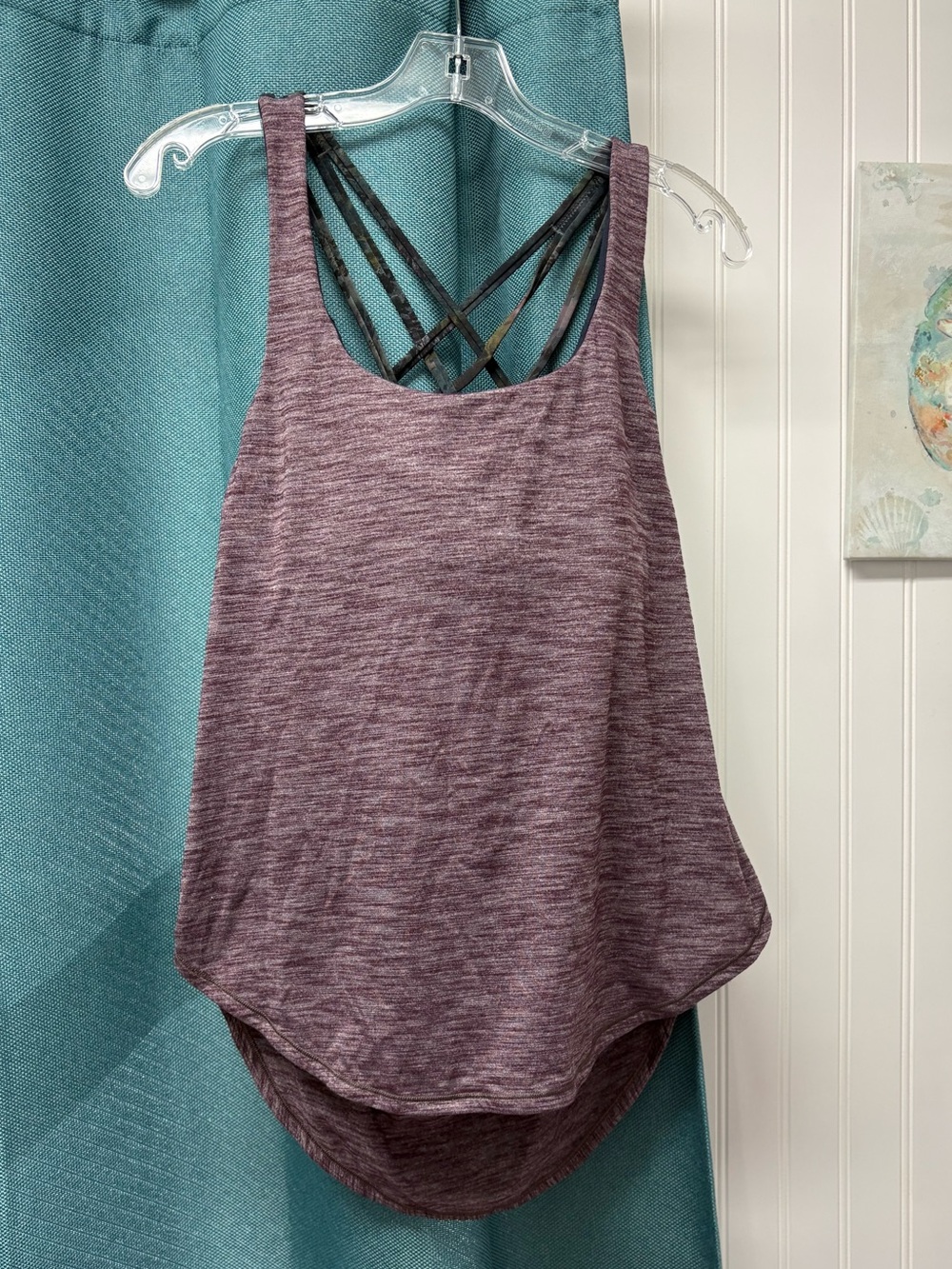 Lululemon tank top with built in bra purple size 10 - Picture 5 of 5